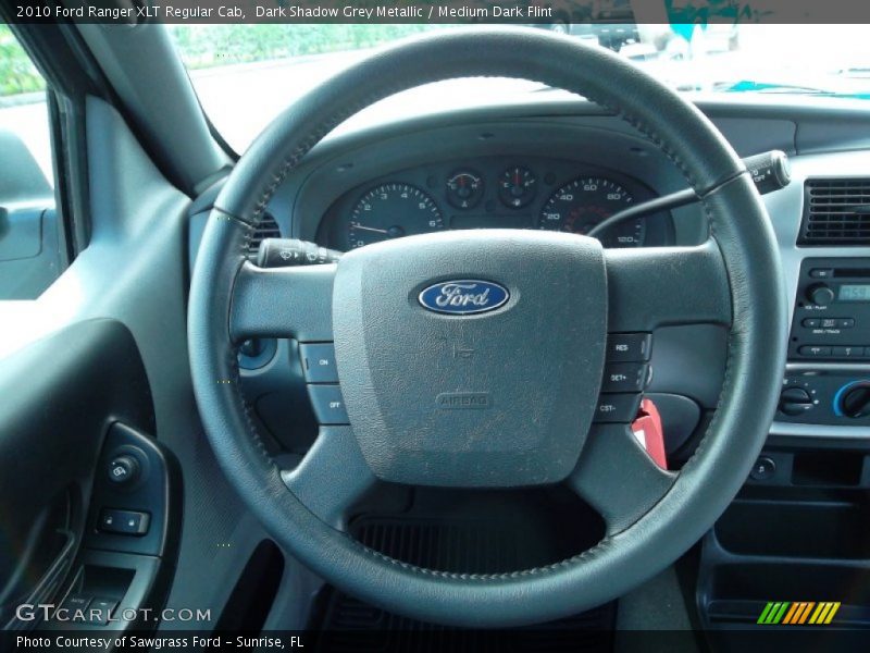 Dark Shadow Grey Metallic / Medium Dark Flint 2010 Ford Ranger XLT Regular Cab