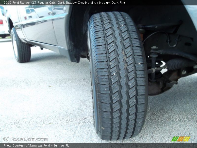Dark Shadow Grey Metallic / Medium Dark Flint 2010 Ford Ranger XLT Regular Cab