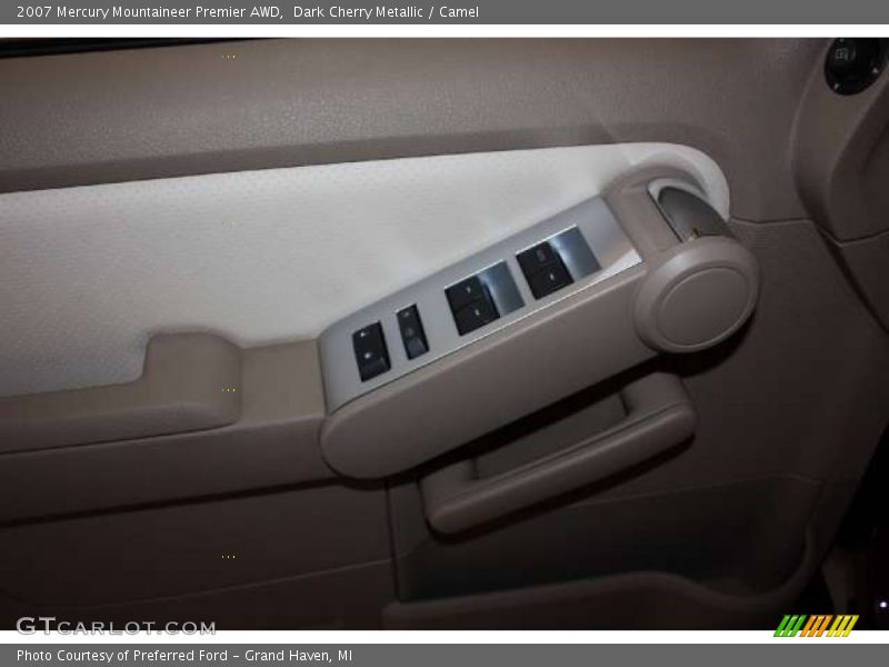 Dark Cherry Metallic / Camel 2007 Mercury Mountaineer Premier AWD