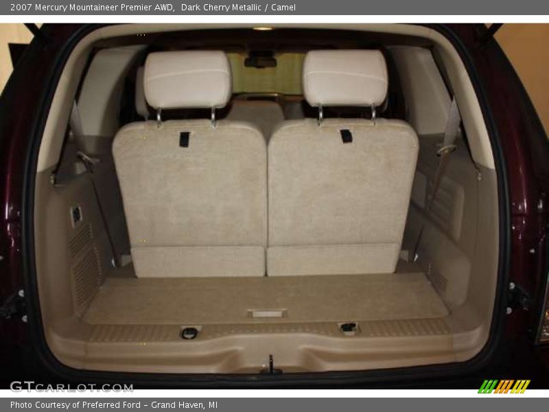 Dark Cherry Metallic / Camel 2007 Mercury Mountaineer Premier AWD