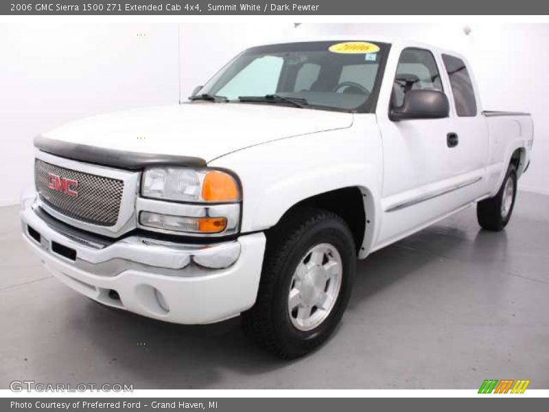 Summit White / Dark Pewter 2006 GMC Sierra 1500 Z71 Extended Cab 4x4