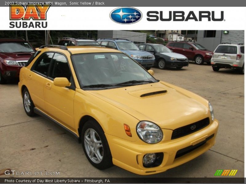 Sonic Yellow / Black 2003 Subaru Impreza WRX Wagon