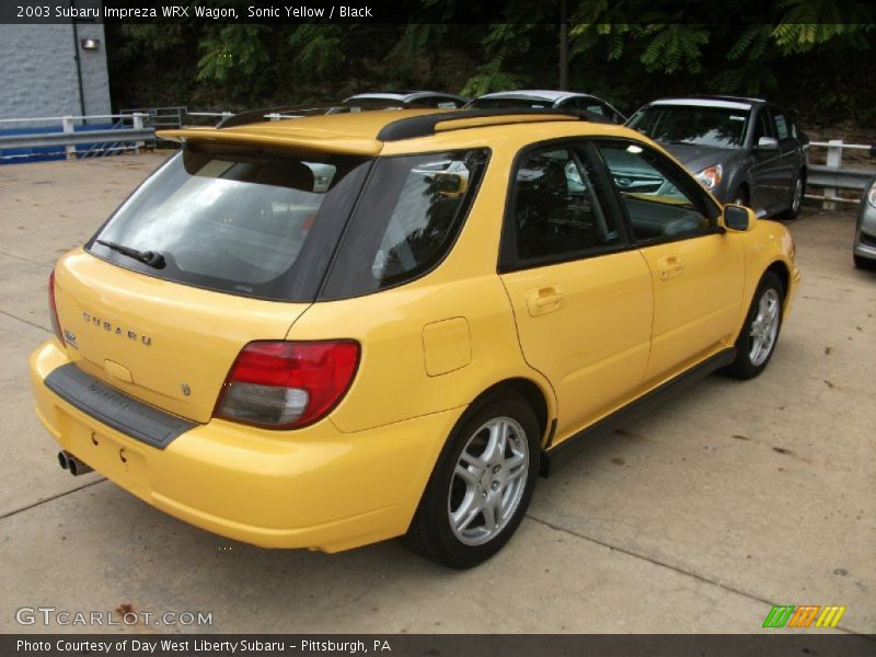 Sonic Yellow / Black 2003 Subaru Impreza WRX Wagon