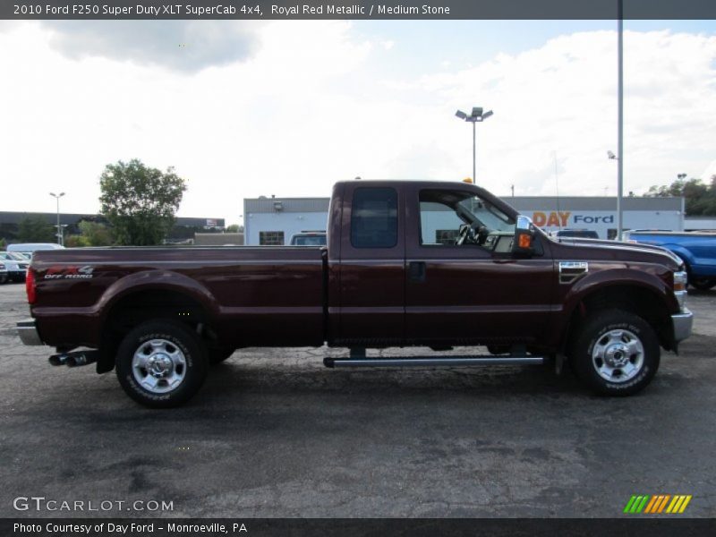 Royal Red Metallic / Medium Stone 2010 Ford F250 Super Duty XLT SuperCab 4x4