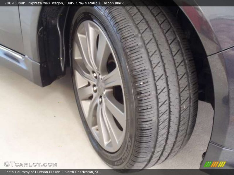 Dark Gray Metallic / Carbon Black 2009 Subaru Impreza WRX Wagon