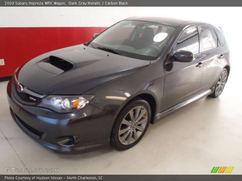 Dark Gray Metallic / Carbon Black 2009 Subaru Impreza WRX Wagon