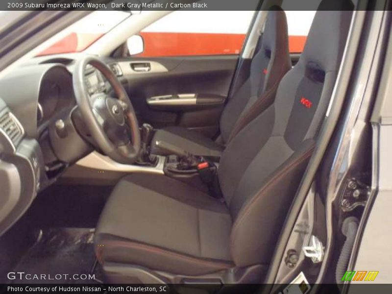 Dark Gray Metallic / Carbon Black 2009 Subaru Impreza WRX Wagon