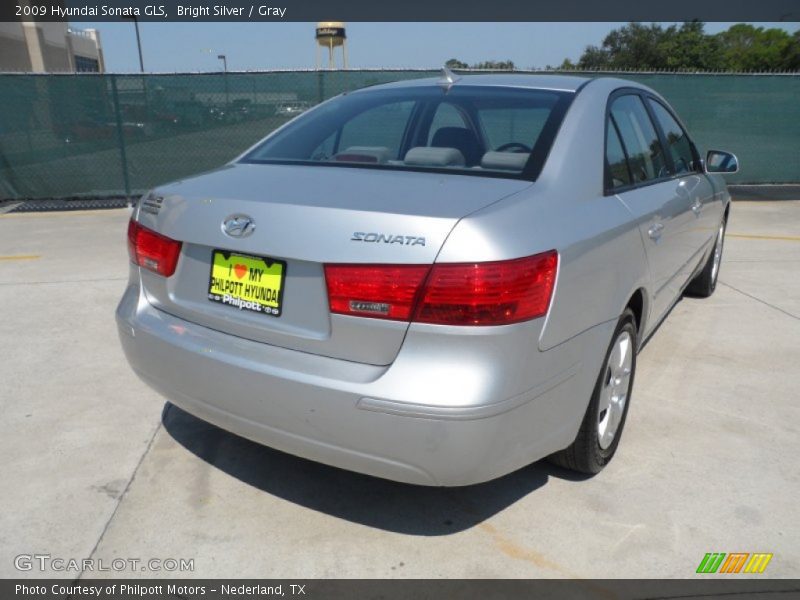 Bright Silver / Gray 2009 Hyundai Sonata GLS