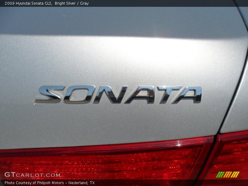 Bright Silver / Gray 2009 Hyundai Sonata GLS