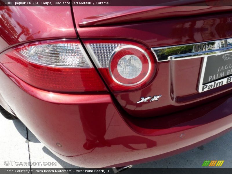 Radiance Red Metallic / Caramel 2008 Jaguar XK XK8 Coupe