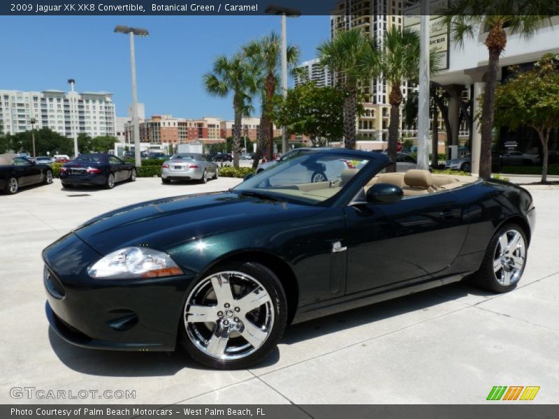 Botanical Green / Caramel 2009 Jaguar XK XK8 Convertible