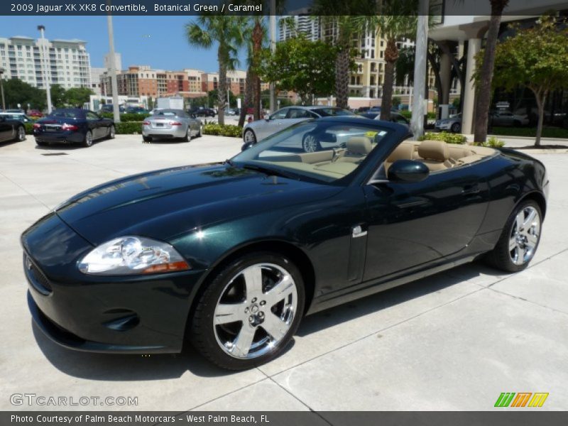 Botanical Green / Caramel 2009 Jaguar XK XK8 Convertible