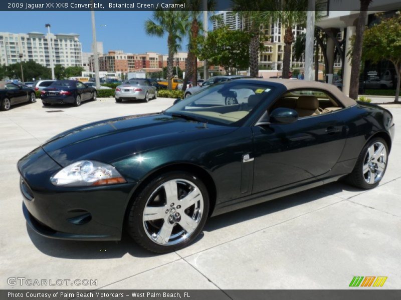 Botanical Green / Caramel 2009 Jaguar XK XK8 Convertible