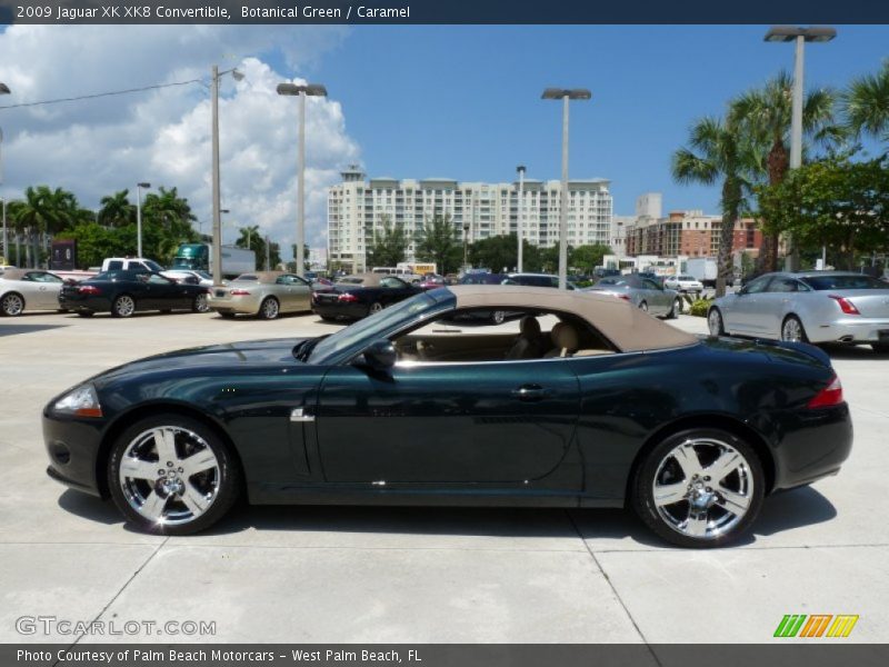 Botanical Green / Caramel 2009 Jaguar XK XK8 Convertible
