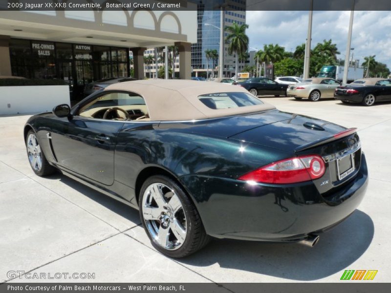 Botanical Green / Caramel 2009 Jaguar XK XK8 Convertible