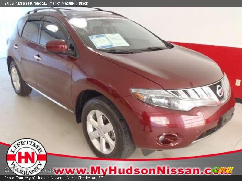 Merlot Metallic / Black 2009 Nissan Murano SL