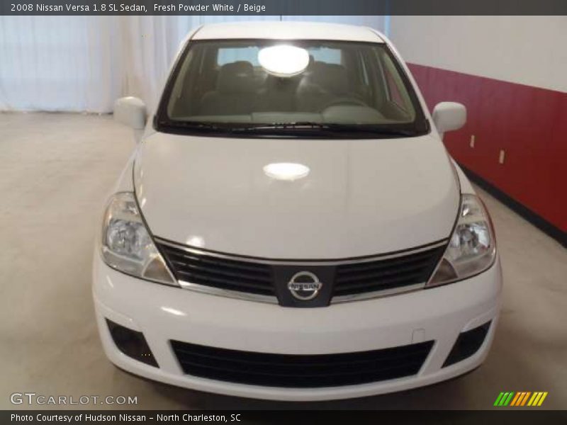 Fresh Powder White / Beige 2008 Nissan Versa 1.8 SL Sedan
