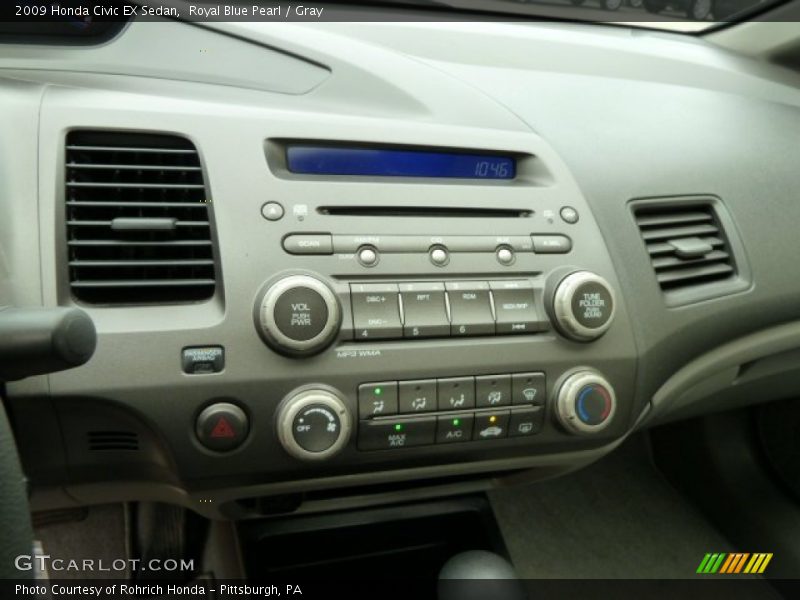 Royal Blue Pearl / Gray 2009 Honda Civic EX Sedan