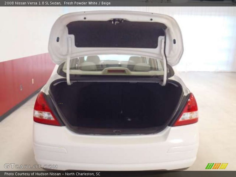 Fresh Powder White / Beige 2008 Nissan Versa 1.8 SL Sedan