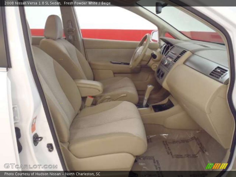 Fresh Powder White / Beige 2008 Nissan Versa 1.8 SL Sedan
