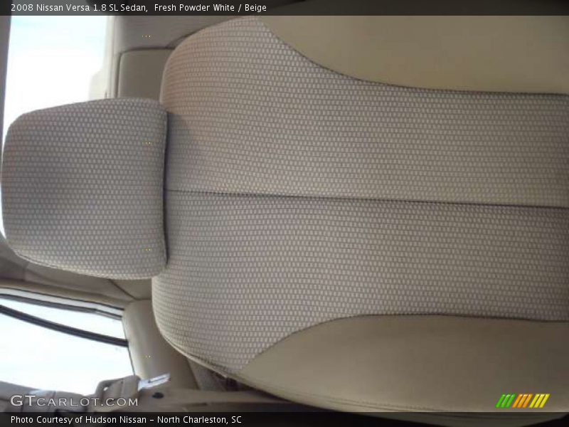 Fresh Powder White / Beige 2008 Nissan Versa 1.8 SL Sedan