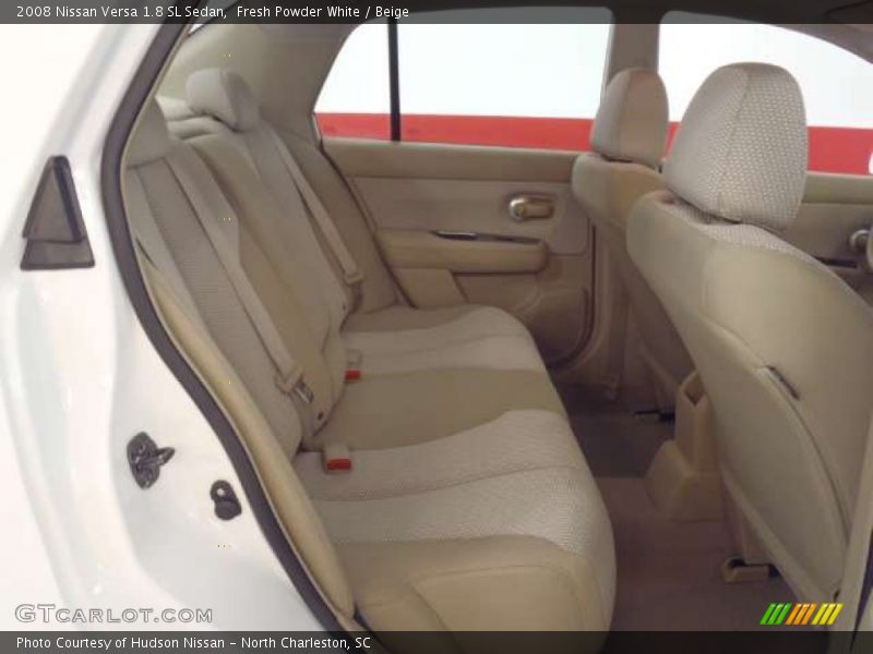 Fresh Powder White / Beige 2008 Nissan Versa 1.8 SL Sedan