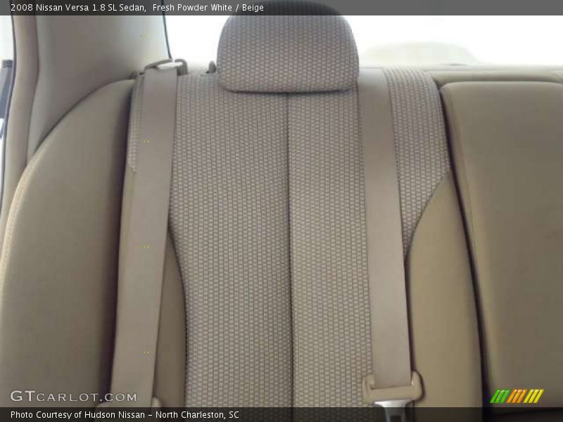 Fresh Powder White / Beige 2008 Nissan Versa 1.8 SL Sedan