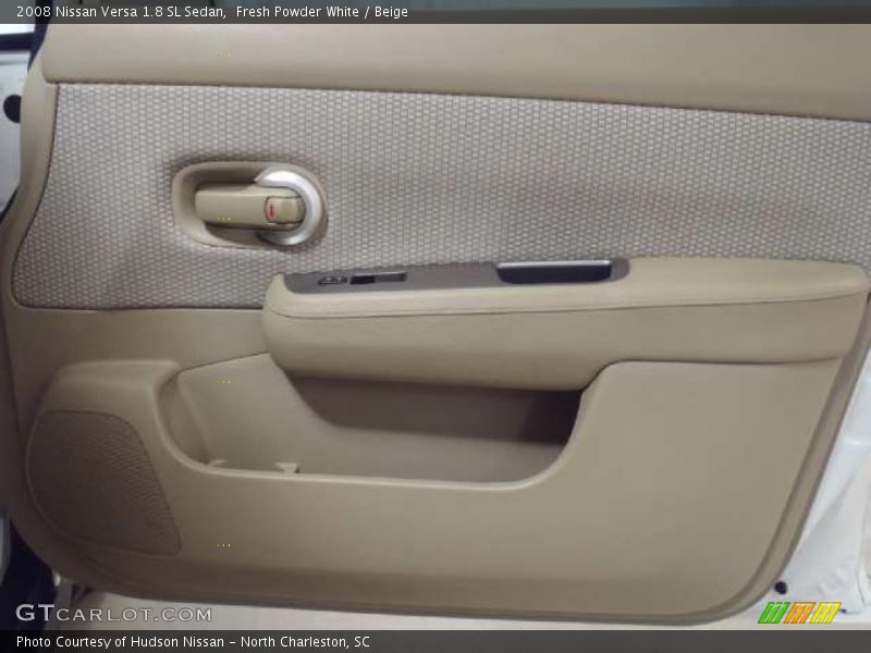 Fresh Powder White / Beige 2008 Nissan Versa 1.8 SL Sedan