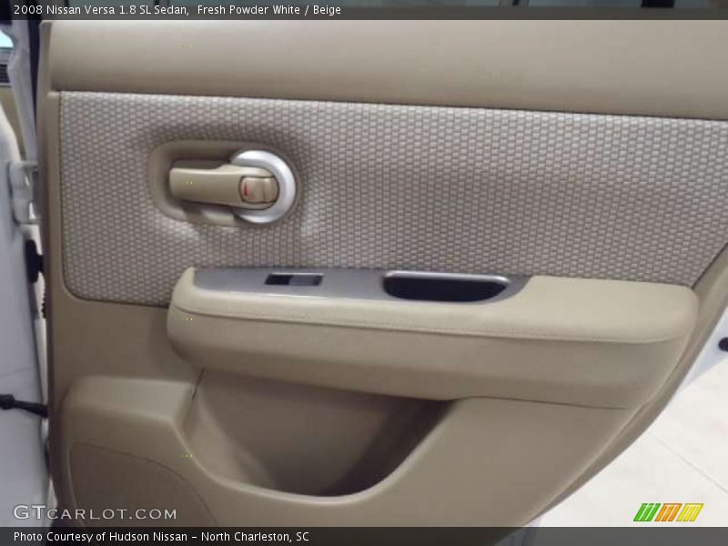 Fresh Powder White / Beige 2008 Nissan Versa 1.8 SL Sedan