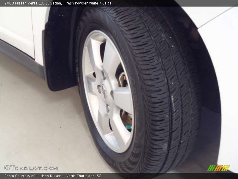 Fresh Powder White / Beige 2008 Nissan Versa 1.8 SL Sedan