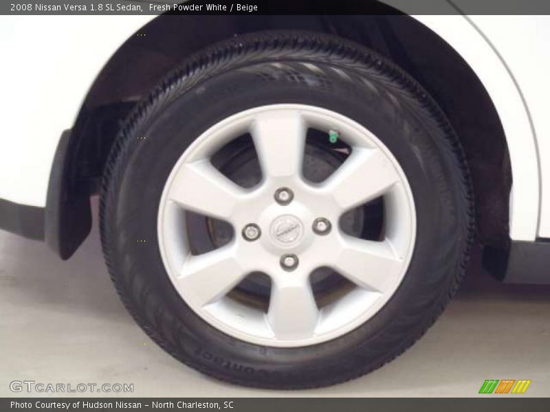 Fresh Powder White / Beige 2008 Nissan Versa 1.8 SL Sedan