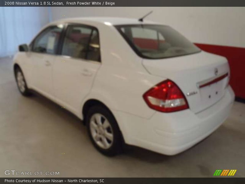 Fresh Powder White / Beige 2008 Nissan Versa 1.8 SL Sedan
