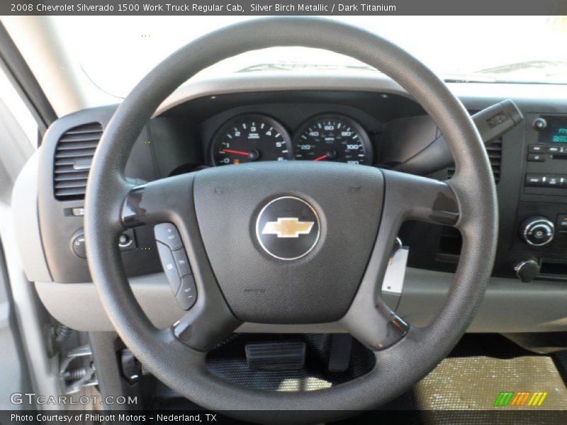  2008 Silverado 1500 Work Truck Regular Cab Steering Wheel