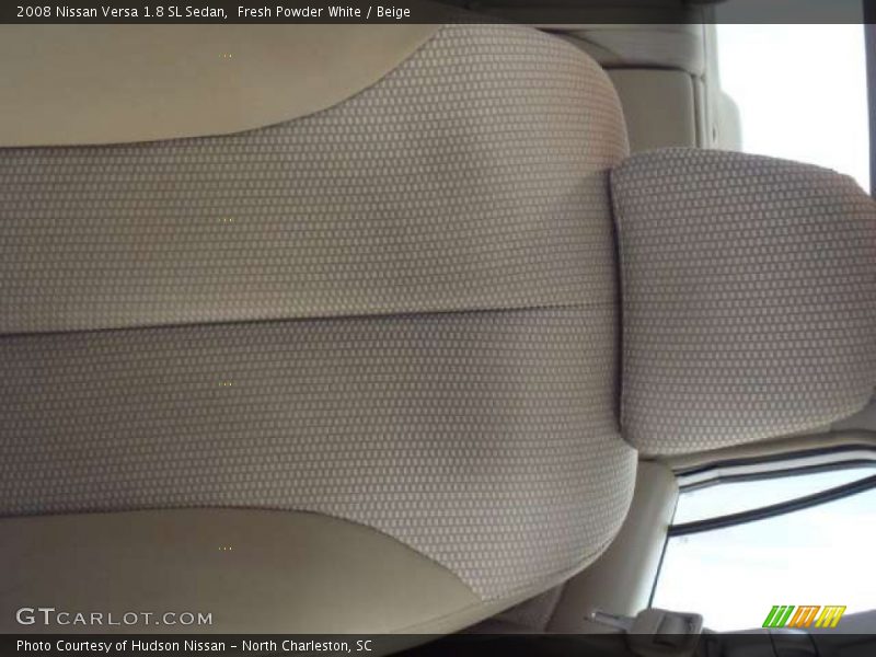 Fresh Powder White / Beige 2008 Nissan Versa 1.8 SL Sedan