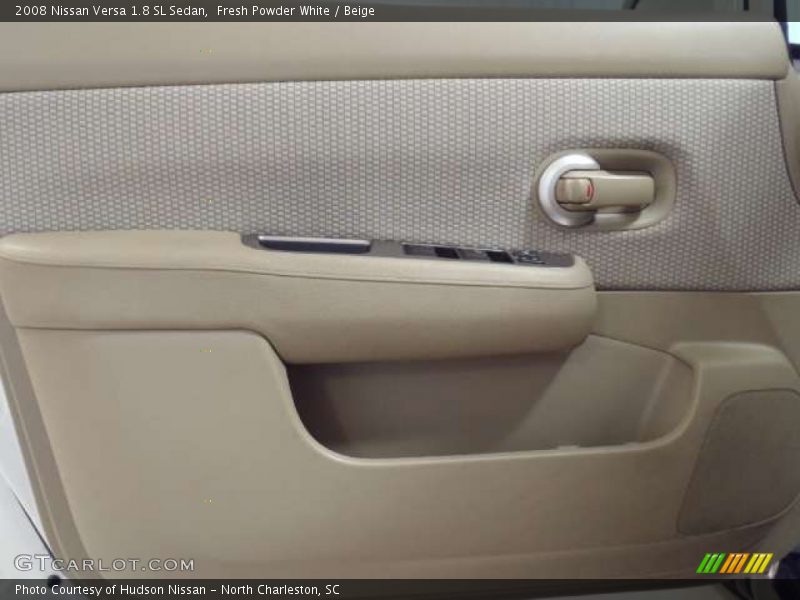 Fresh Powder White / Beige 2008 Nissan Versa 1.8 SL Sedan