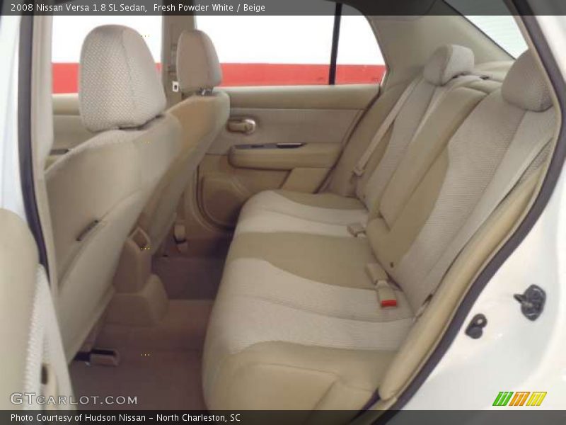 Fresh Powder White / Beige 2008 Nissan Versa 1.8 SL Sedan