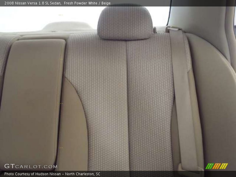 Fresh Powder White / Beige 2008 Nissan Versa 1.8 SL Sedan