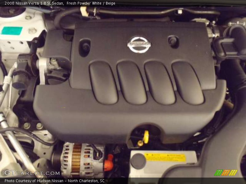 Fresh Powder White / Beige 2008 Nissan Versa 1.8 SL Sedan