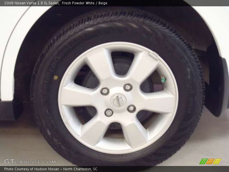 Fresh Powder White / Beige 2008 Nissan Versa 1.8 SL Sedan