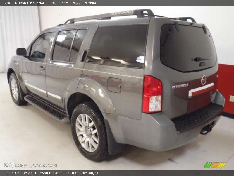 Storm Gray / Graphite 2008 Nissan Pathfinder LE V8