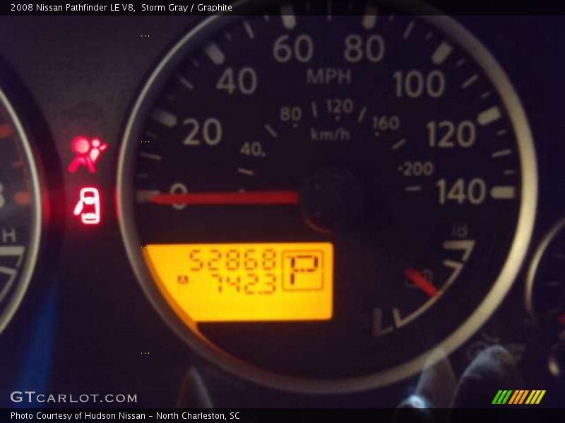Storm Gray / Graphite 2008 Nissan Pathfinder LE V8