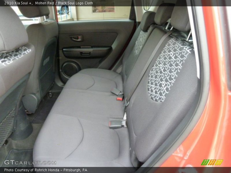 Molten Red / Black Soul Logo Cloth 2010 Kia Soul +