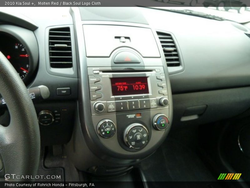 Molten Red / Black Soul Logo Cloth 2010 Kia Soul +