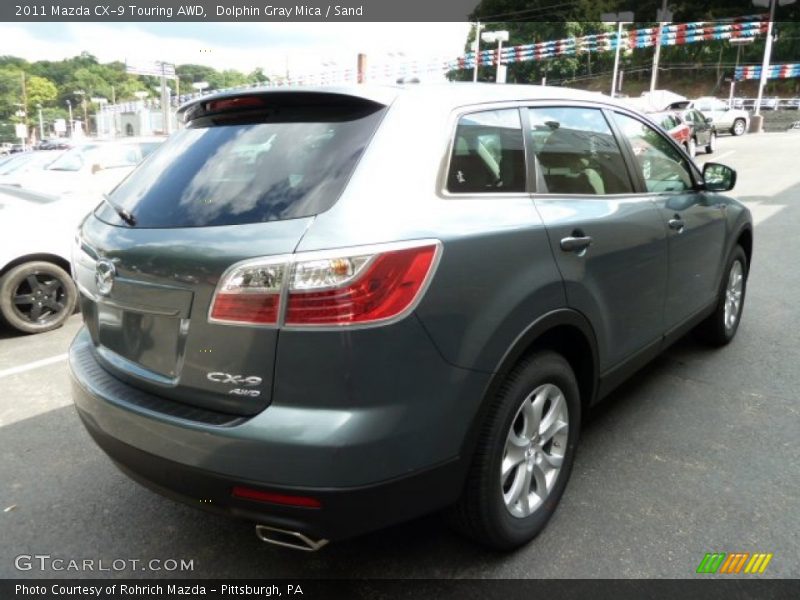 Dolphin Gray Mica / Sand 2011 Mazda CX-9 Touring AWD