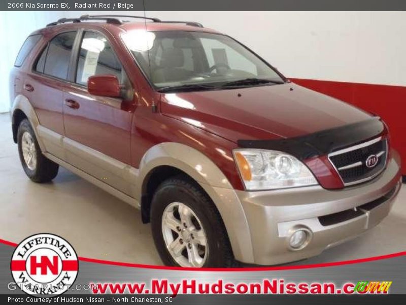 Radiant Red / Beige 2006 Kia Sorento EX