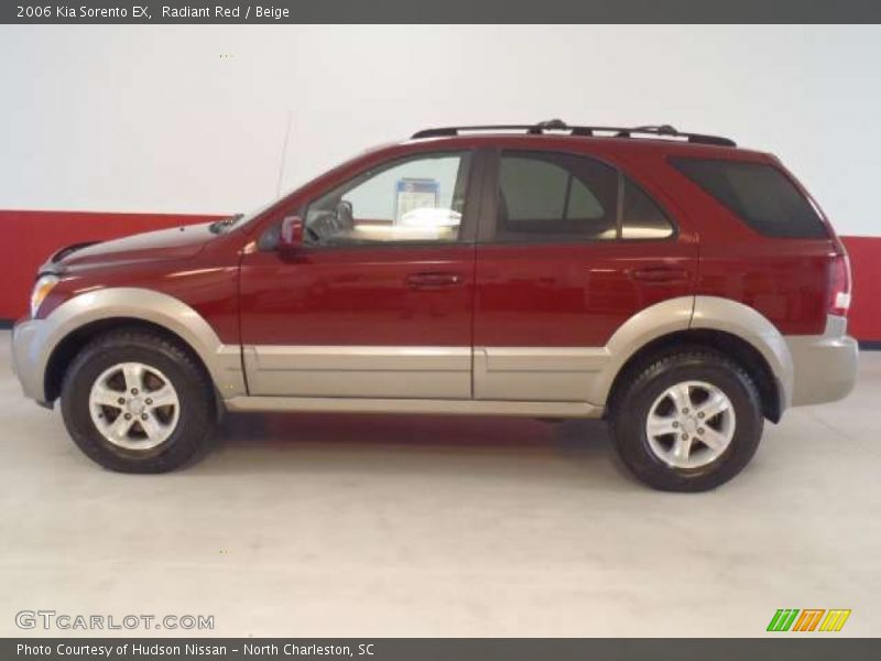 Radiant Red / Beige 2006 Kia Sorento EX