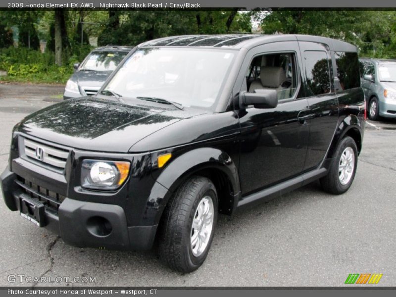 Nighthawk Black Pearl / Gray/Black 2008 Honda Element EX AWD