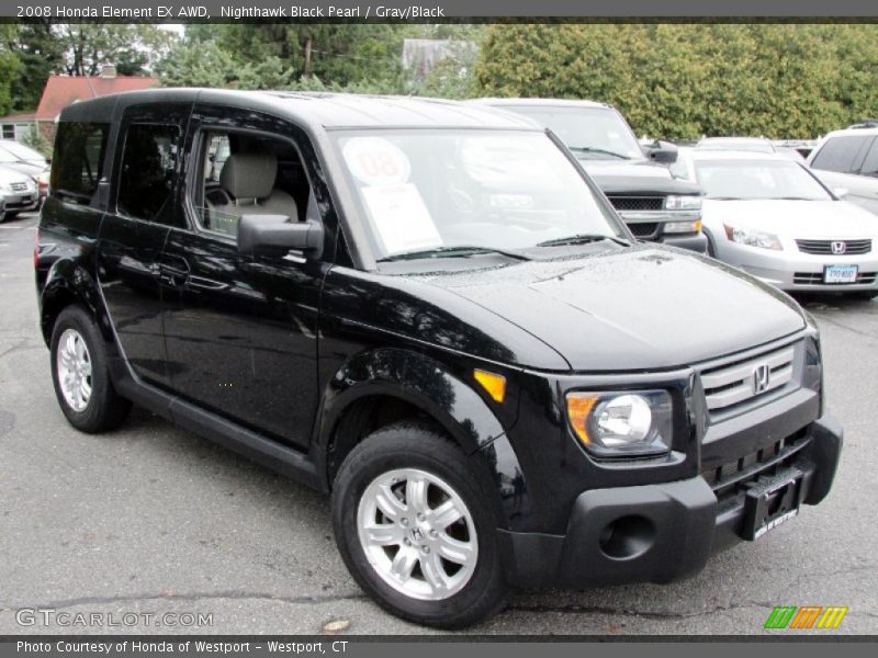 Nighthawk Black Pearl / Gray/Black 2008 Honda Element EX AWD
