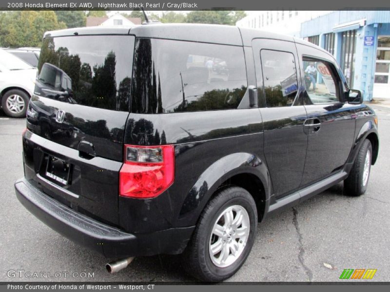 Nighthawk Black Pearl / Gray/Black 2008 Honda Element EX AWD