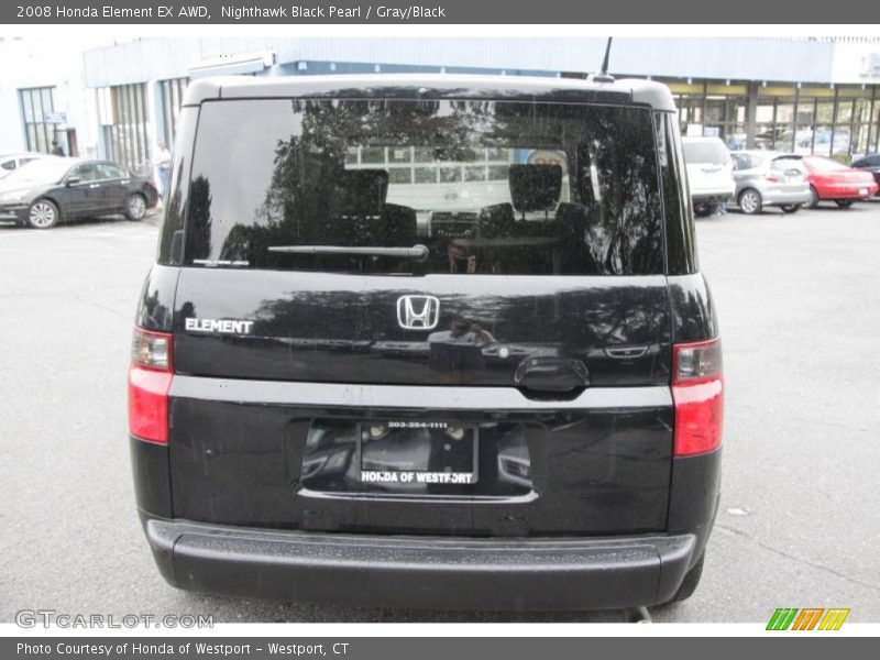 Nighthawk Black Pearl / Gray/Black 2008 Honda Element EX AWD